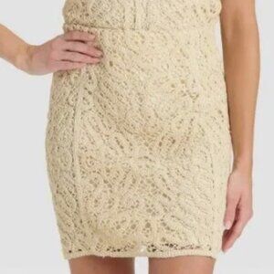 A New Day Off White Women's Crochet Mini A-Line Skirt